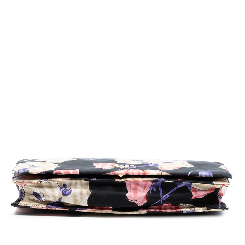 Pre-Loved Prada Tessuto Floral Print Chain Crossbody - Picture 3 of 6